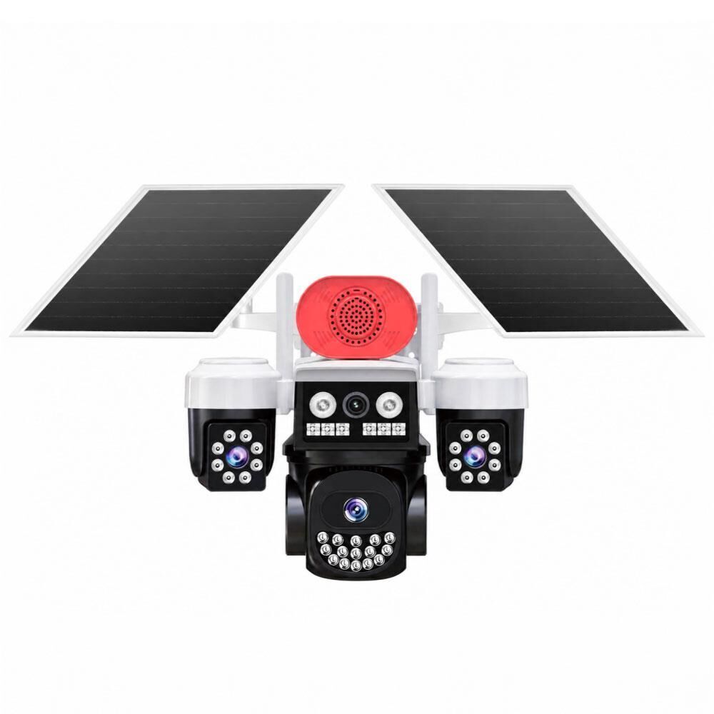 Joysee S3 9Mp AOR 4G 3.6mm+2x2.8mm 2 Solar Üç Kamera 19IR+18Led PTZ Kamera