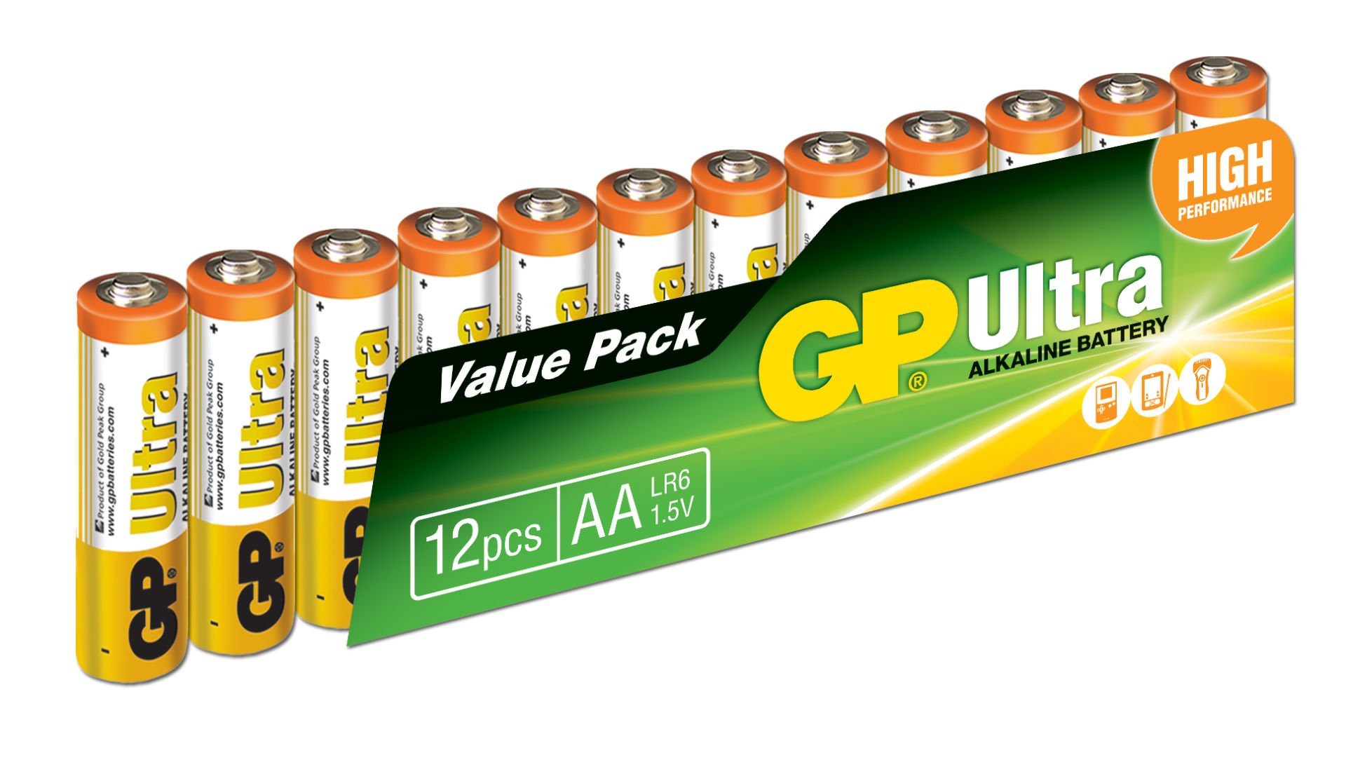 GP G-Tech LR6 AA Boy Ultra Alkalin Kalem Pil 12'li Paket GP15AU-VS12