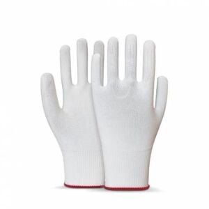 Beybi Polyester Örgülü Beyaz 10 Beden Kasiyer Eldiven 10lu Paket