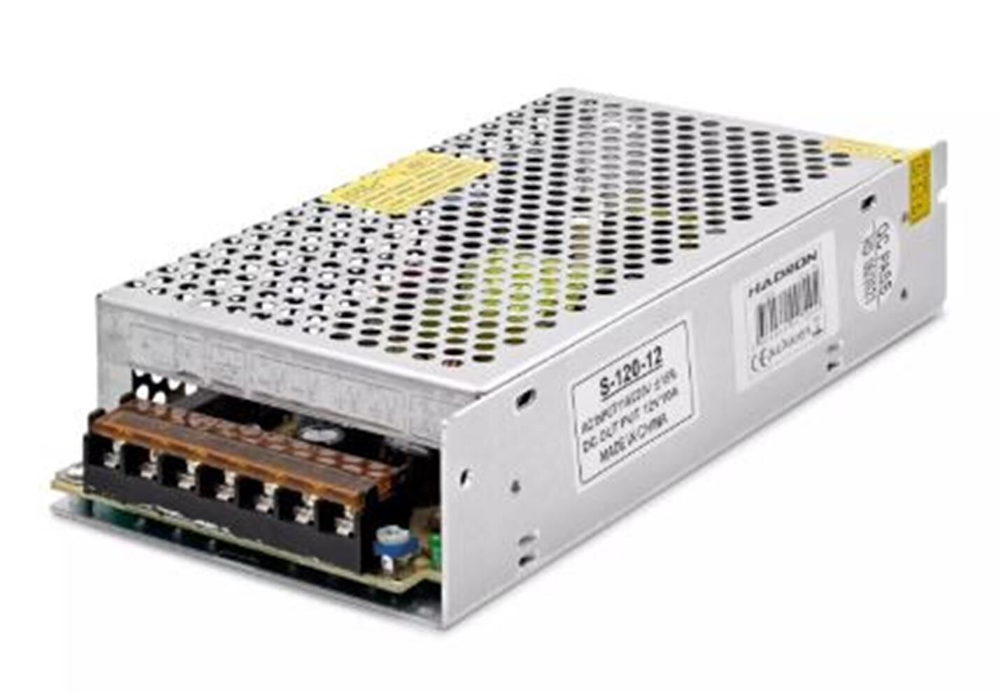 HADRON HD8203 METAL ADAPTÖR 12V 10A 20-10-4CM GÜMÜŞ
