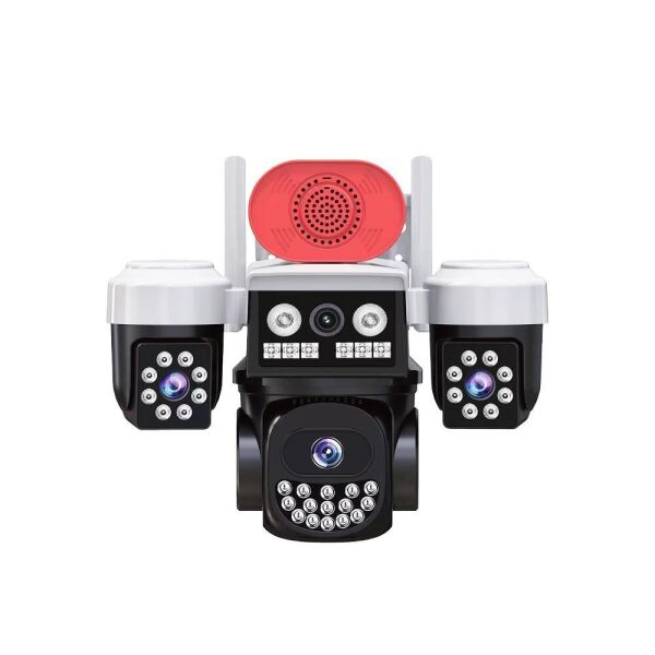 Joysee W3 9Mp 3.6mm 2x2.8mm Üç Kamera 19IR+18Led Wifi PTZ Kamera