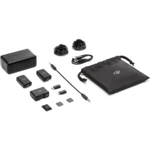 DJI MIC (CE) KABLOSUZ MİKROFON (2TX-1RX-CHARGING CASE) (RESMI DIST GARANTILI)