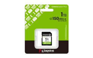 Kingston SDS3-1TB 1TB SDXC Canvas Select Plus Gen3 150MB-s C10 UHS-I U3 V30 Hafıza Kartı
