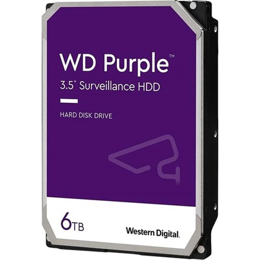 Wd 6TB Purple 3.5'' 256MB Sata 6GB-s 7-24WD64PURZ Güvenlik Disk (Resmi Distribitör Ürünü)