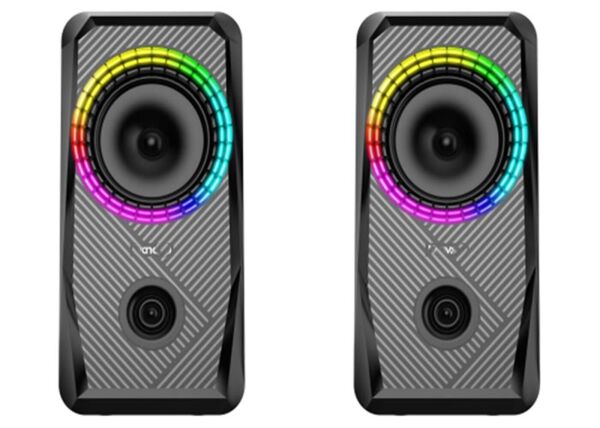 Mikado MD-S26 JOY 2.0 Multimedia 3W-2 Siyah USB RGB Işıklı Gaming Speaker