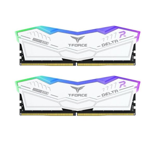Team T-Force DELTA RGB White 32GB(2x16GB) 7800Mhz DDR5 CL38 Gaming Ram (FF4D532G7800HC38DDC01)
