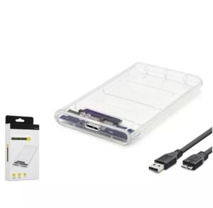 HADRON HDX1760 HDD KUTU USB3.0 PLASTİK SATA 2.5'' TRANSPARENT