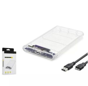 HADRON HDX1760 HDD KUTU USB3.0 PLASTİK SATA 2.5'' TRANSPARENT