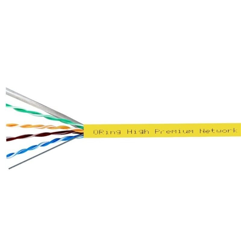 ORING RW-U0605YEL U/UTP CAT6 23AWG LSZH 250MHZ 500 METRE BAKIR BEYAZ RENK NETWORK KABLOSU