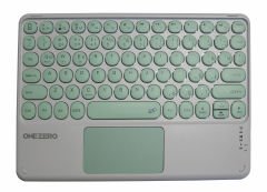 Onezero No:102 Turkuaz Bluetooth Touch PAD li Klavye Slim