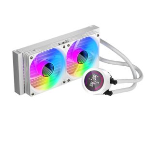 1ST PLAYER THUNDERSTORM TS4 240MM BEYAZ ARGB DİJİTAL SICAKLIK GÖSTERGELİ AM5, AM4 / LGA 1851, 1700 İŞLEMCİ SIVI SOĞUTUCU