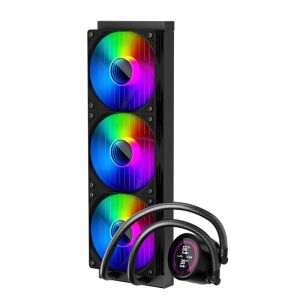 1ST PLAYER THUNDERSTORM TS4 360MM SİYAH ARGB DİJİTAL SICAKLIK GÖSTERGELİ AM5, AM4 / LGA 1851, 1700 İŞLEMCİ SIVI SOĞUTUCU