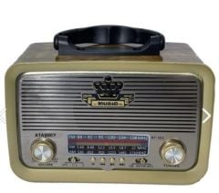 Everton RT-301 Bluetooth-USB-SD-FM Şarjlı  Nostaljik Radyo El Fenerli