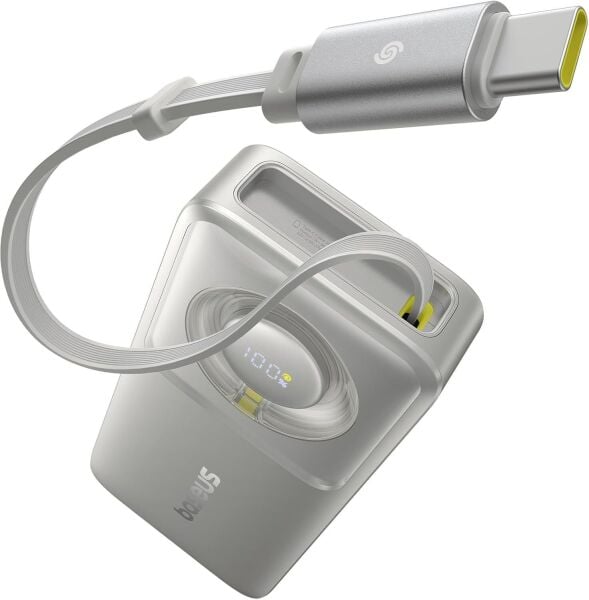 BASEUS FREE2PULL 30W 10.000MAH POWERBANK - GREY