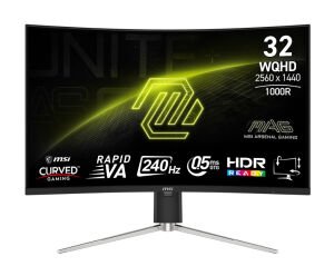31.5 MSI MAG 325CQRXF E2 0.5MS 240HZ WQHD CURVE 1000R RAPID VA