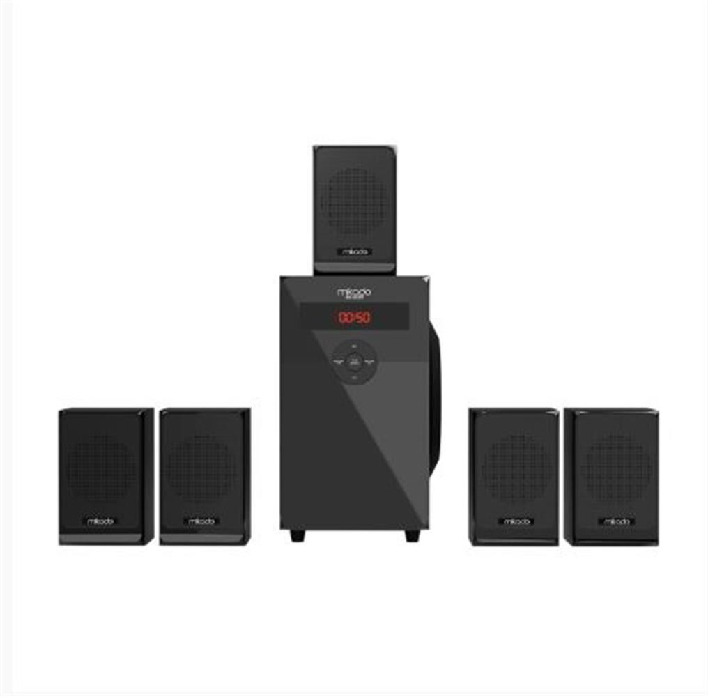 Mikado MD-582BT 5+1 110W Siyah Usb+SD+FM Destekli Multimedia Bluetooth Speakerr