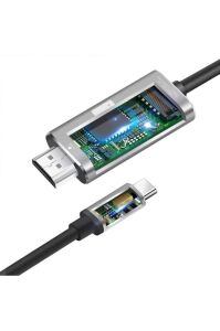 Daytona HC-01 2mt Type-C to 4K Ultra Full HD HDMI USB-C Tak Çalıştır Görüntü Aktarım