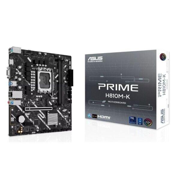 ASUS PRIME H810M-K DDR5 6400MT/S 1XVGA 1XHDMI 1XM.2 1851P MATX (INTEL ULTRA PROCESSORS SERIES 2)