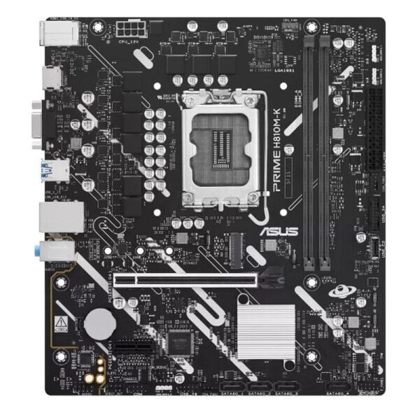 ASUS PRIME H810M-K DDR5 6400MT/S 1XVGA 1XHDMI 1XM.2 1851P MATX (INTEL ULTRA PROCESSORS SERIES 2)
