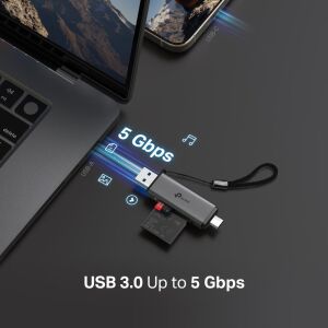 Tp-Link UA430D USB 3.0 Type-C Type-A SD & microSD 3.0 Card Reader