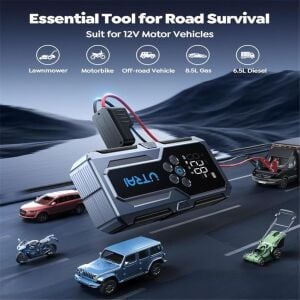 UTRAI Jstar JS9 15000mAh 4 in 1 Jump Starter+Lastik Şişirme Pompalı Taşınabilir Akü Takviye Kiti