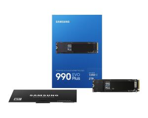 Samsung 2TB 990 Evo Plus 7450MB-6900 MB-sn NVMe M.2 SSD MZ-V9S2T0BW Harddisk