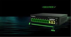 Tenda S110GPC 10 Port 8 Port Poe+ 10-100 Mbps + 2 Port 10-100-1000 Uplink Switch Çelik Kasa