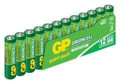 GP Greencel R03 AAA Boy İnce Çinko Kalem Pil 12'li Paket GP24G-VS12