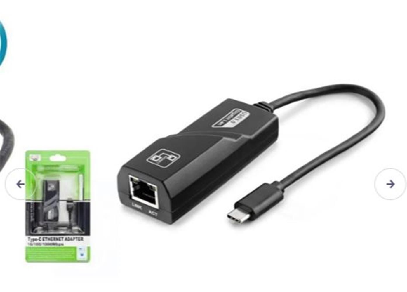 Hadron HDX-5273 Type-C 3.0 Ethernet Çevirici Adaptör 10-100-1000 MBPS
